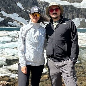 Outdoor Hiking Jackets - White and Black